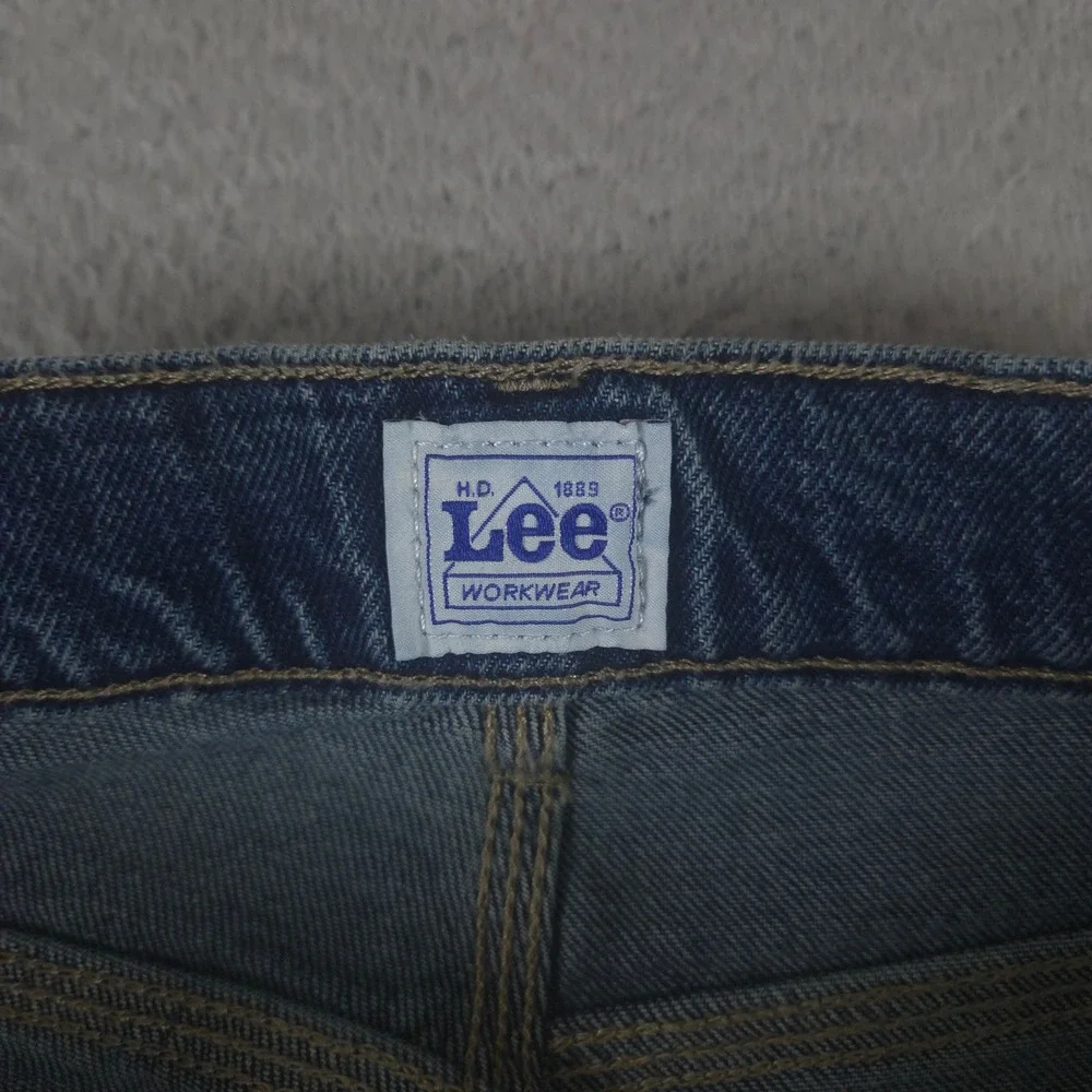 Lee Jeans Men 33x34 Blue Legendary Workwear Carpenter Straight Leg Utility Y2K